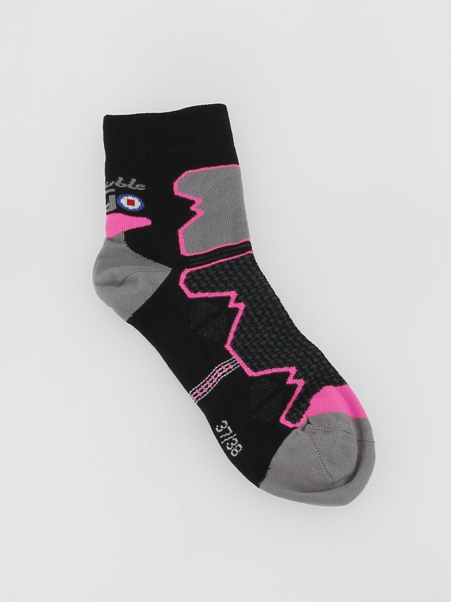 Chaussettes de randonnée double trek noir - Thyo