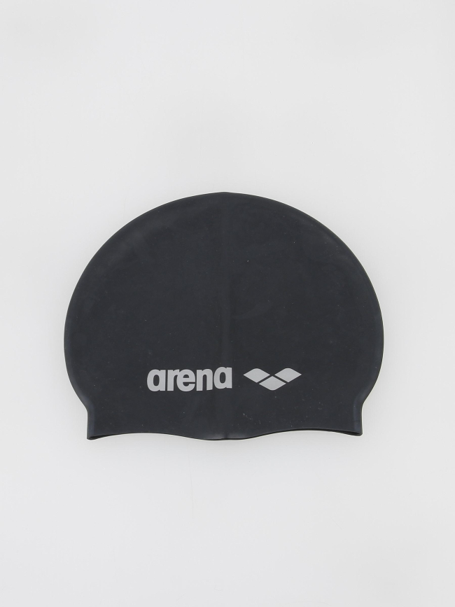 Bonnet de bain silicone classic noir - Arena