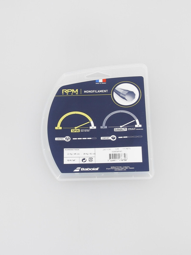 Cordage de tennis rpm team spin monofilament noir - Babolat