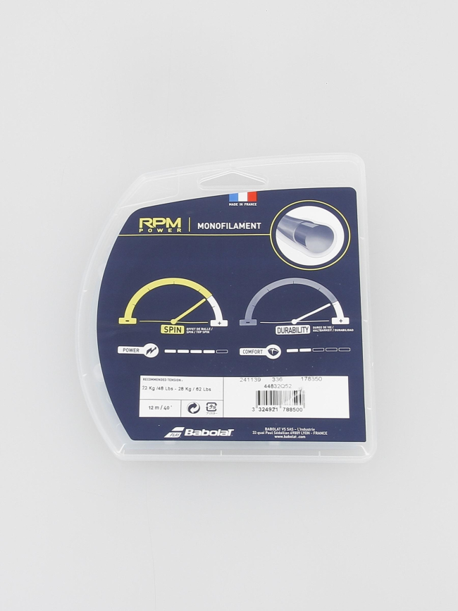 Cordage de tennis rpm power spin monofilament marron - Babolat