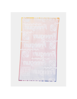 Serviette de plage dégradé logo multicolore - Freegun