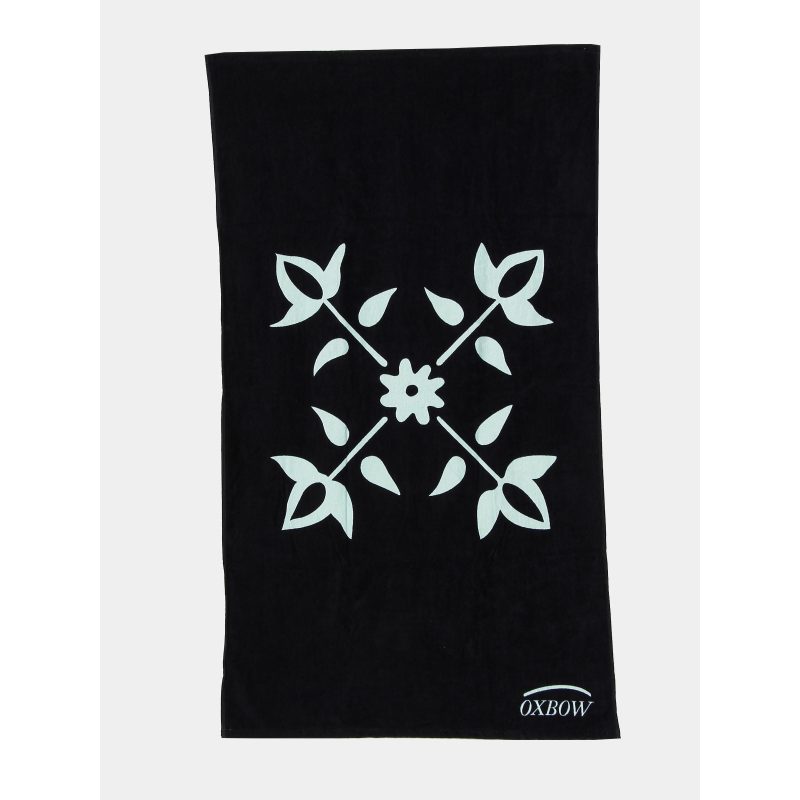 Serviette de plage imprimé logo inizio bleu marine - Oxbow