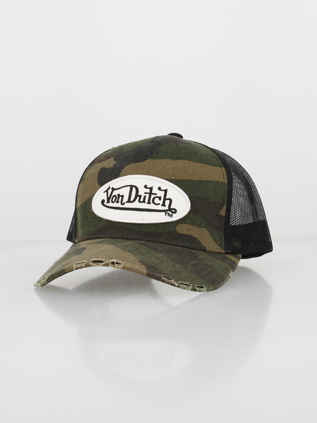 Casquette baseball trucker camouflage kaki - Von Dutch