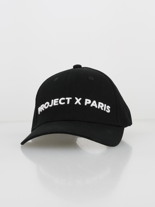 Casquette brodée logo blanc noir - Project X Paris