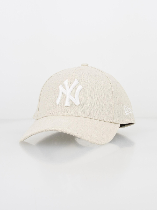 Casquette en lin 9forty beige - New Era