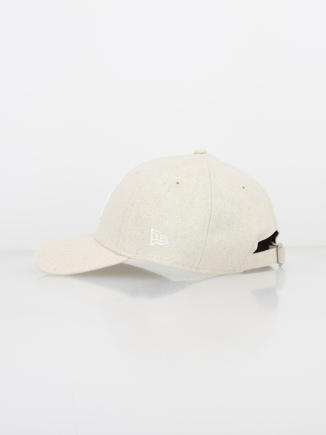 Casquette en lin 9forty beige - New Era