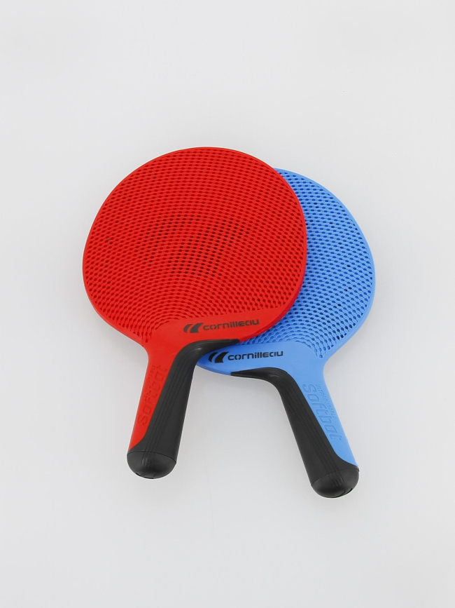 Raquettes tennis de table softbat duo bleu rouge - Cornilleau