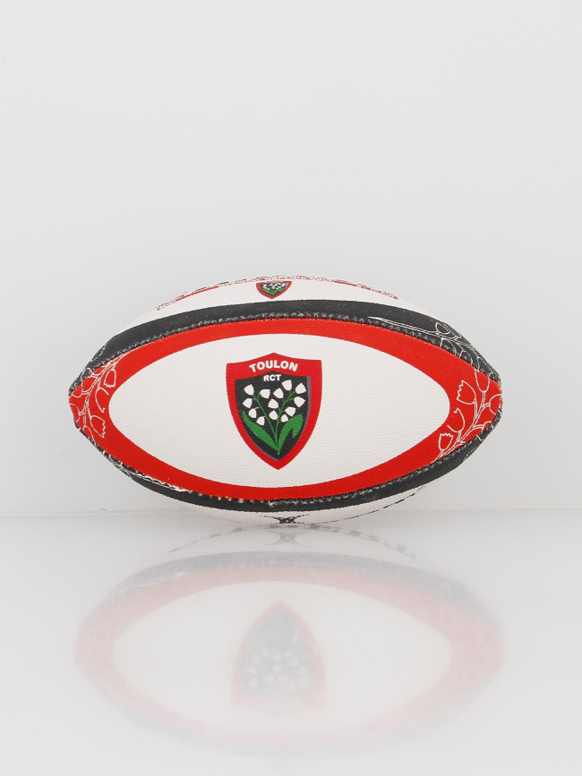 Ballon de rugby mini replica toulon blanc - Gilbert