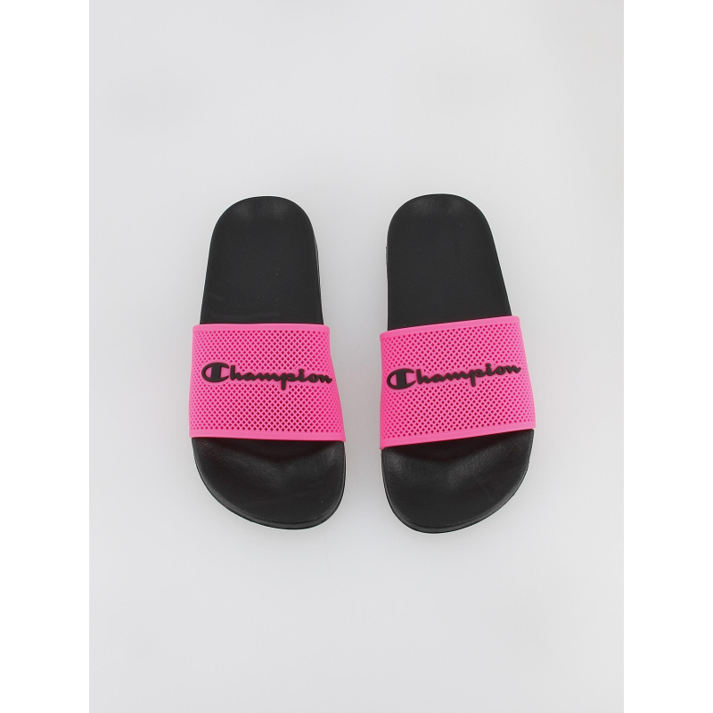 Claquettes slide daytona rose noir femme Champion