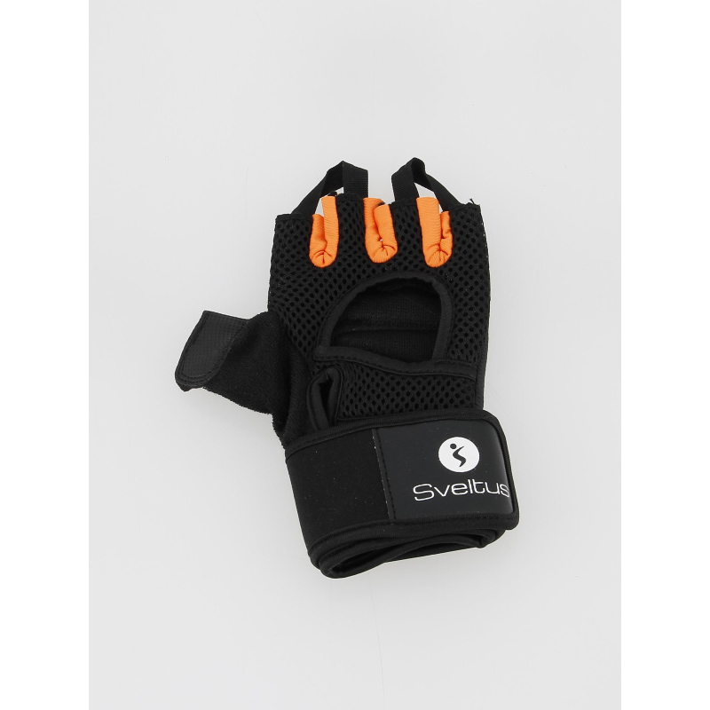 Paire de gants musculation taille M noir - Sveltus