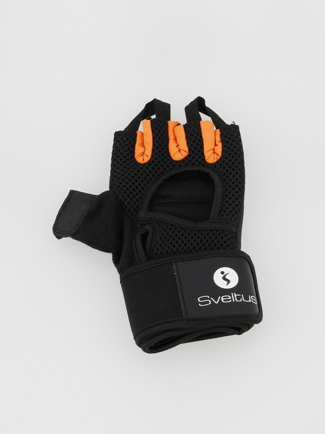 Paire de gants musculation taille M noir - Sveltus