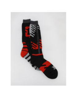 Chaussettes de neige mi-bas Mountain rouge - Thyo