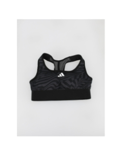 Brassière de sport matelassée aeroready noir enfant - Adidas