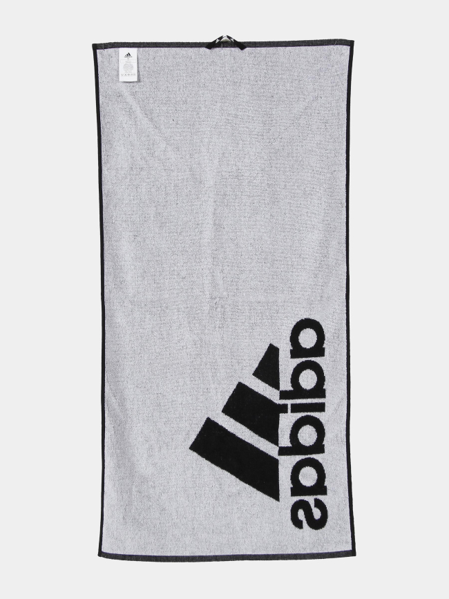 Serviette de bain small logo blanc noir - Adidas