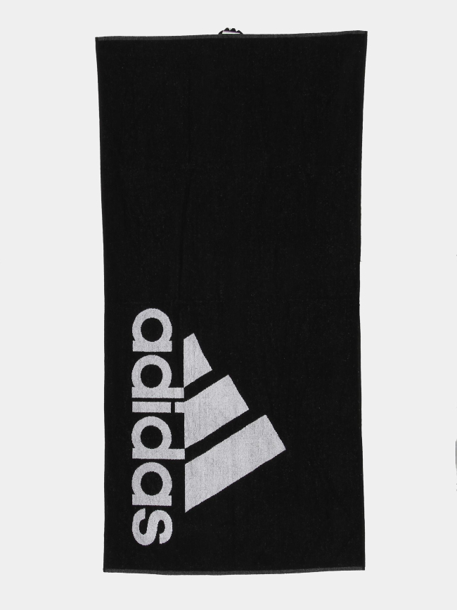 Serviette de bain large logo noir blanc - Adidas