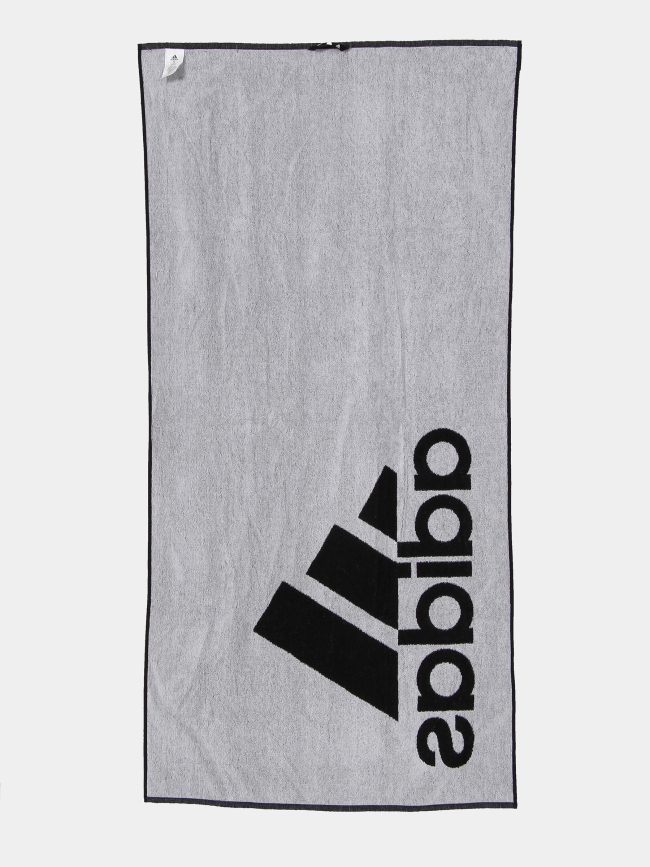 Serviette de bain large logo noir blanc - Adidas