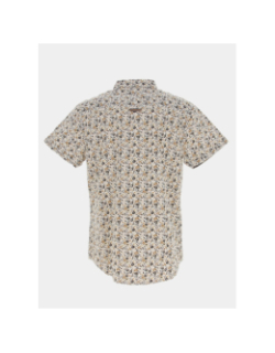 Chemise manches courtes à motifs beige homme - RMS 26