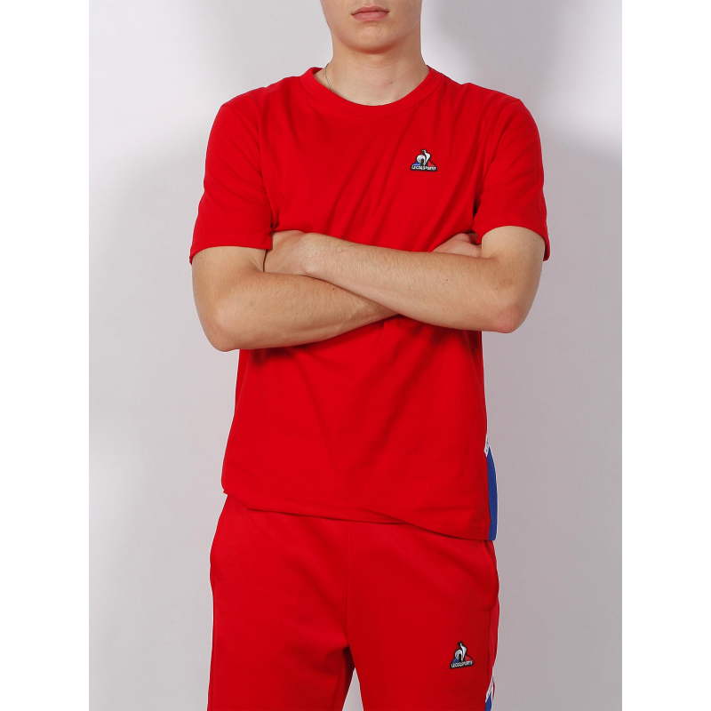 T-shirt tri ss n1 rouge electro homme - Le Coq Sportif