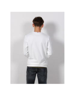 Sweat tri crew n1 blanc homme - Le Coq Sportif