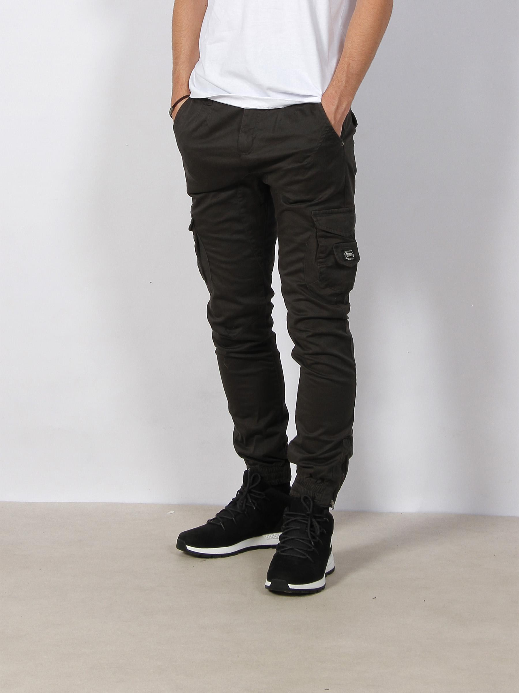 Pantalon cargo garden gris anthracite homme - Deeluxe