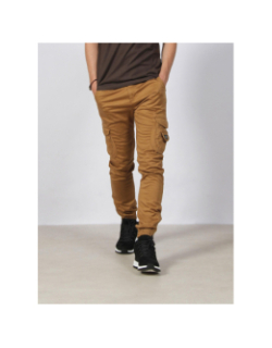 Pantalon cargo resserré garden marron homme - Deeluxe