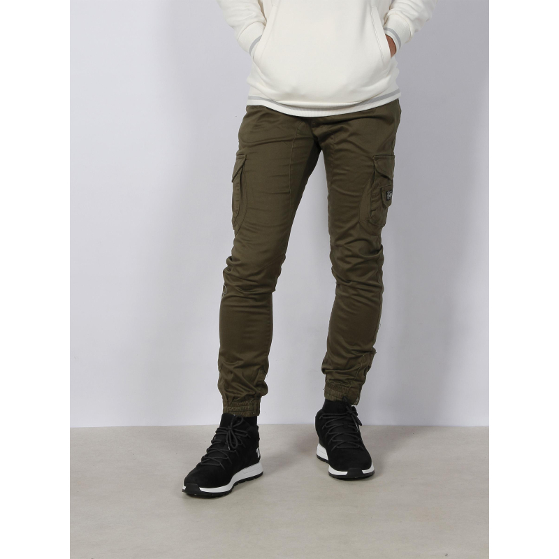 Pantalon cargo garden kaki homme - Deeluxe