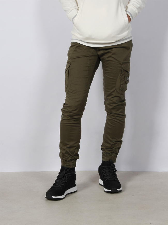 Pantalon cargo garden kaki homme - Deeluxe