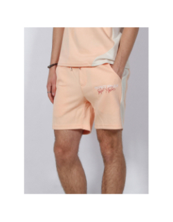 Short logo imprimé relief orange homme - Project X Paris