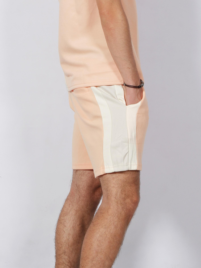 Short logo imprimé relief orange homme - Project X Paris