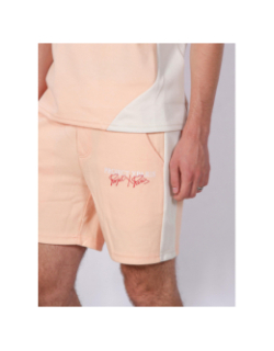 Short logo imprimé relief orange homme - Project X Paris