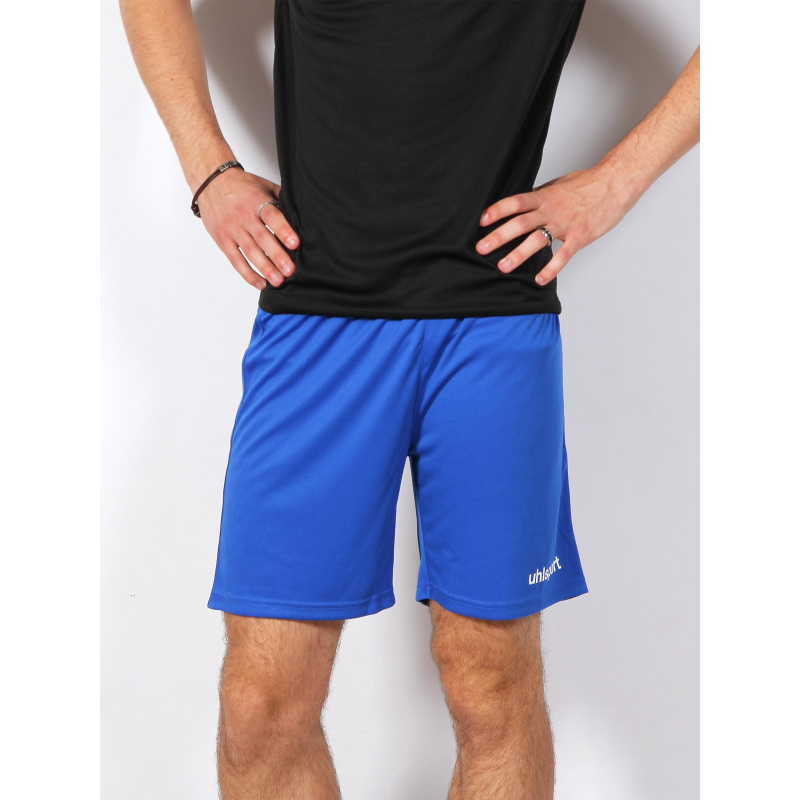 Short de football center basic bleu homme - Uhlsport