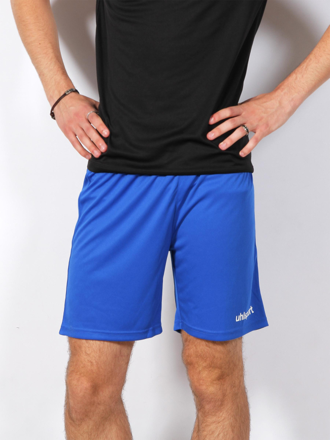 Short de football center basic bleu homme - Uhlsport