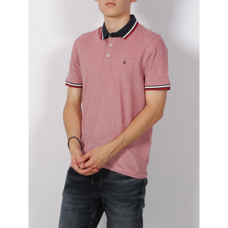 Polo manches courtes rouge homme - Jack & Jones