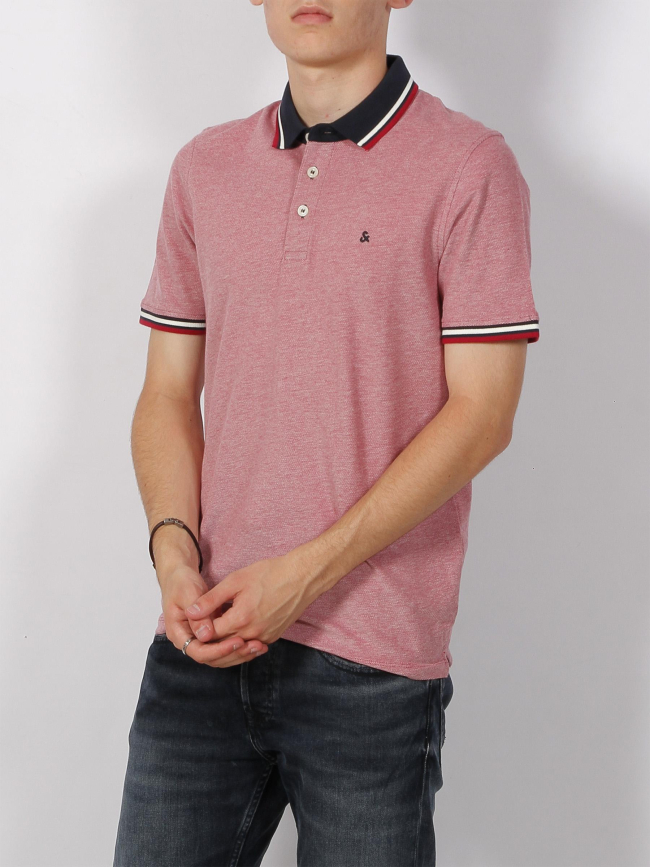 Polo manches courtes rouge homme - Jack & Jones