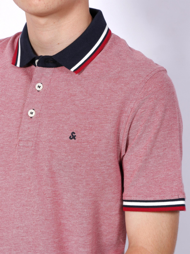 Polo manches courtes rouge homme - Jack & Jones