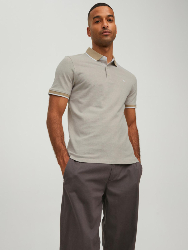 Polo manches courtes beige homme - Jack & Jones