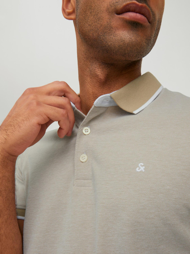 Polo manches courtes beige homme - Jack & Jones