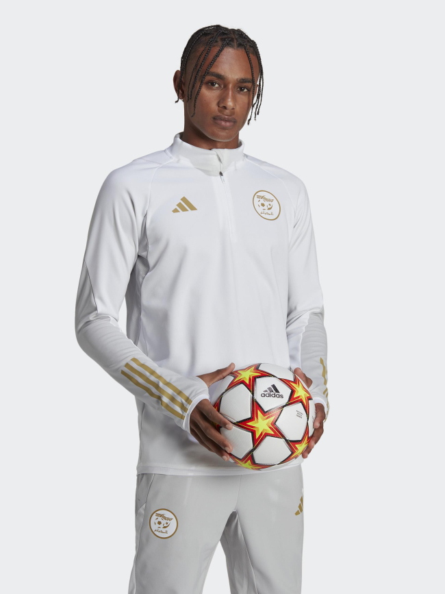 Sweat de football faf algérie 2022 blanc homme - Adidas