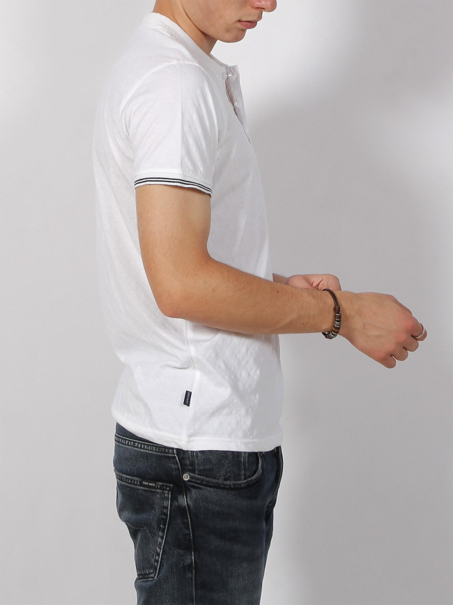 Polo manches courtes zingage blanc homme - Sunvalley