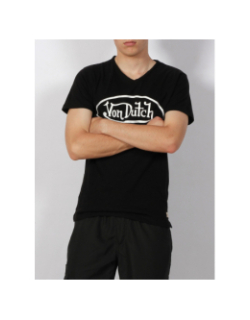 T-shirt logo imprimé noir homme - Von Dutch