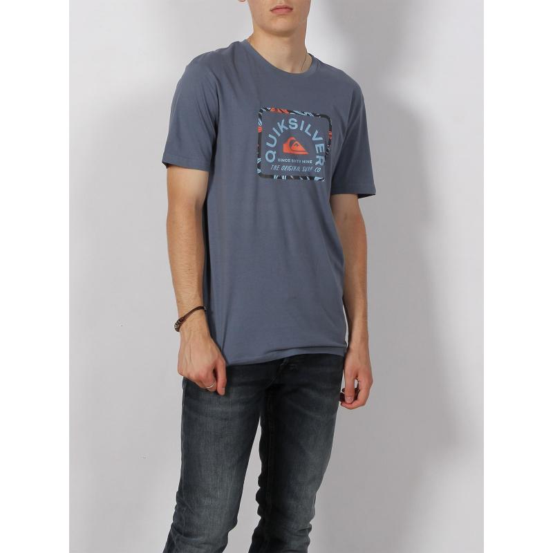 T-shirt fourthflower square flaxton bleu homme - Quiksilver