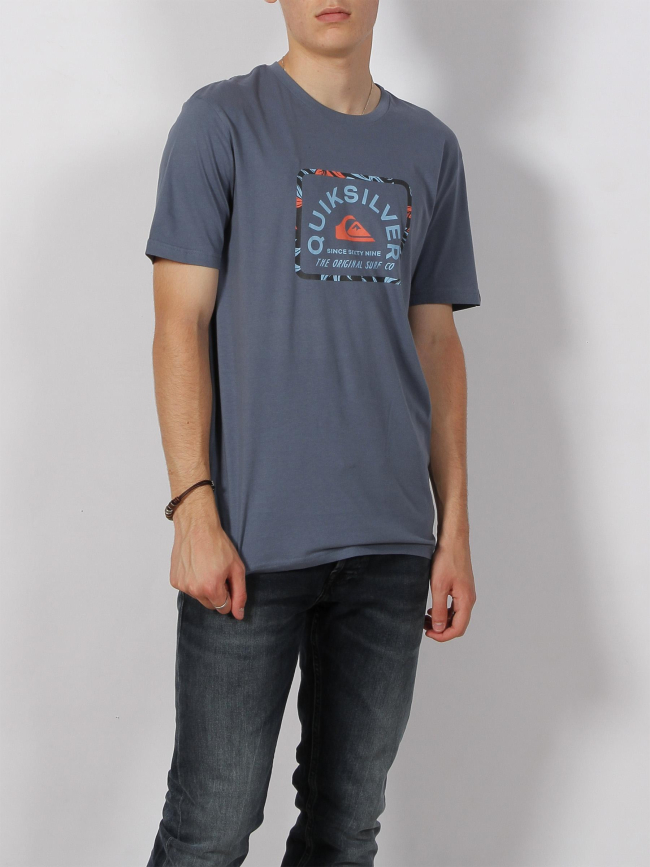 T-shirt fourthflower square flaxton bleu homme - Quiksilver