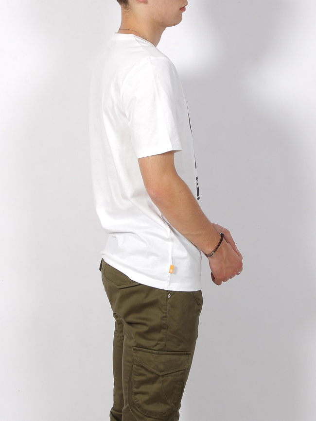 T-shirt stack logo blanc homme - Timberland