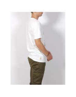 T-shirt stack logo blanc homme - Timberland