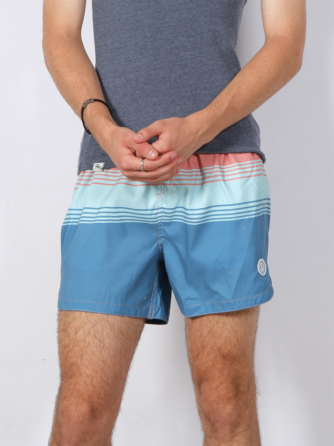 Short de bain boardshort bleu homme - Culture Sud