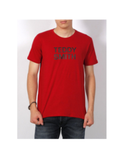 T-shirt ticlass 3 rouge garçon - Teddy Smith