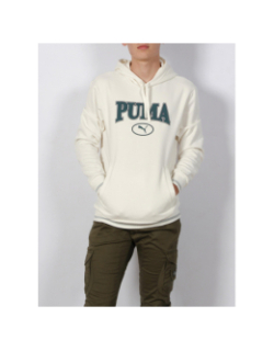 Sweat à capuche squad écru homme - Puma