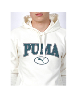 Sweat à capuche squad écru homme - Puma