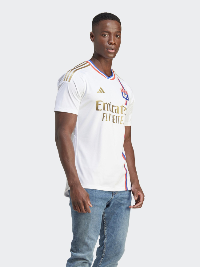 Maillot de football OL domicile blanc homme - Adidas