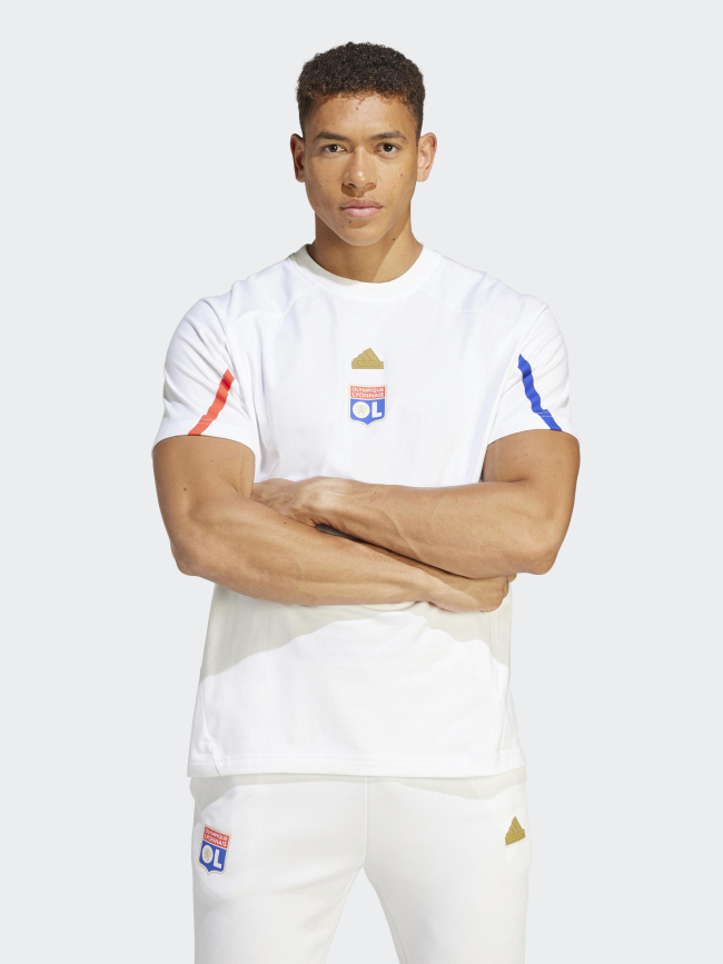 T-shirt olympique lyonnais blanc homme - Adidas